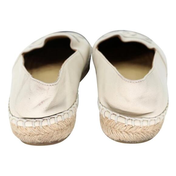 Chanel Espadrille 36 Leather Cap Toe Flats CC-S0225P-0001 - Picture 9 of 11